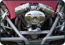 Front view of the TwinTech and its V-Twin engine