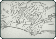 Early sketch of the TwinTech design by Kip Ewing